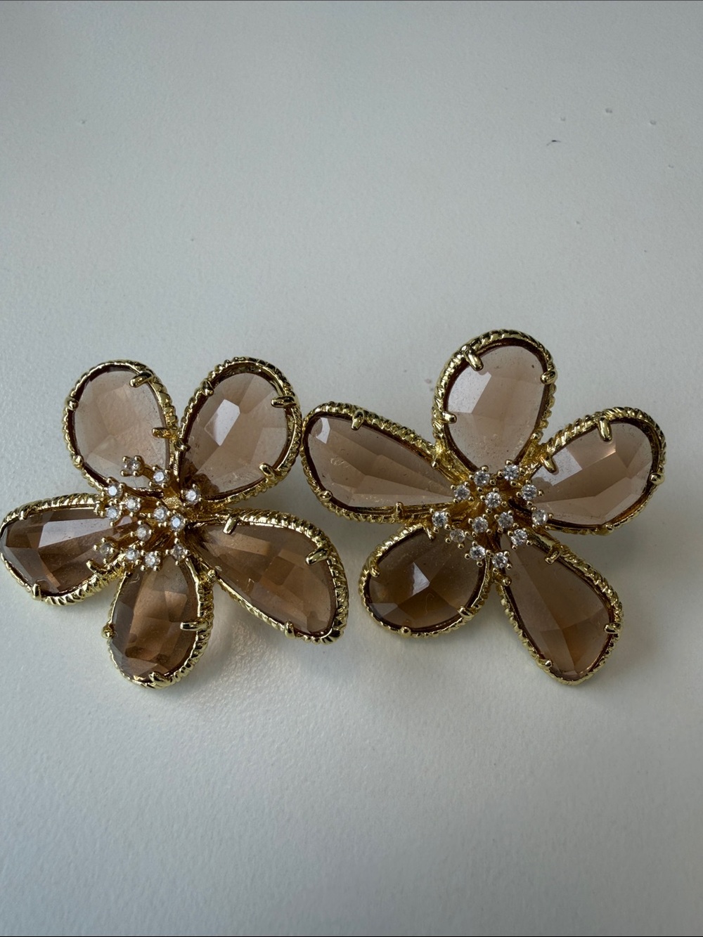 Flower earrings from Anthropologie
